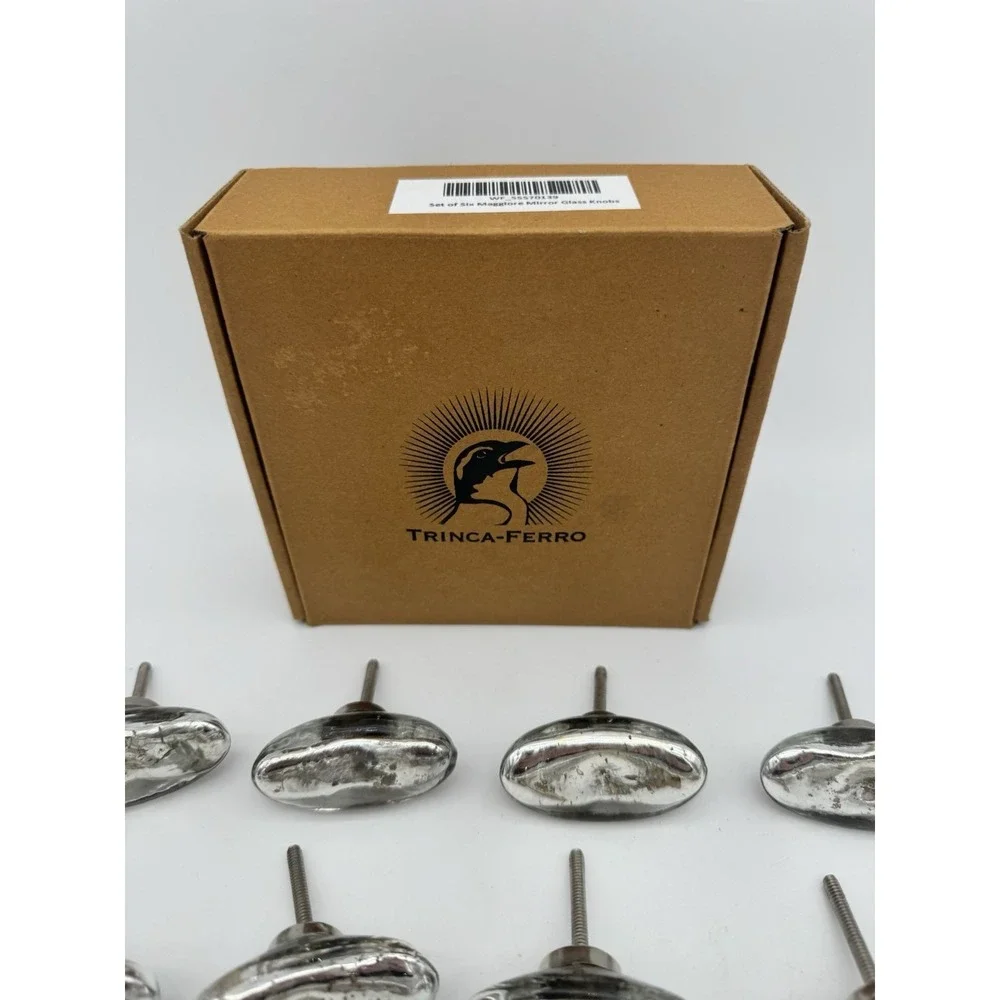 13 Trinca-Ferro Cabinet & Drawer Knobs Maggiroe Mirror Glass
